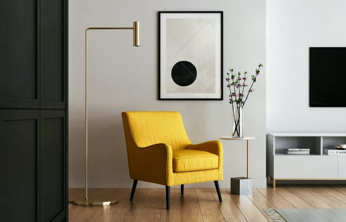 Yellow armchair